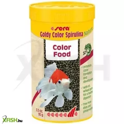 Sera goldy color spirulina nature díszhaleleség aranyhalaknak - 250ml