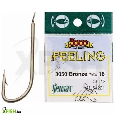 Sensas Feeling 3050 Bronze Match Feeder Horog 22-es 15db/csomag
