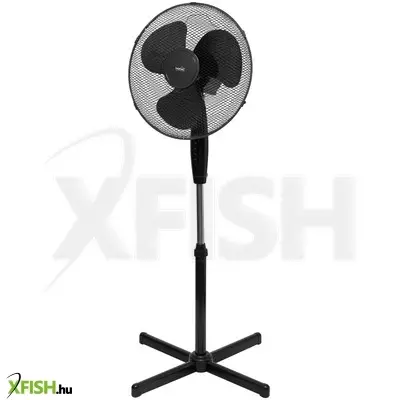 home sf40bk állóventilátor, 45 w, 40cm-es lapátátmérő, 3 sebességfokozat, oszcillálás, állítható fejdőlésszög, fekete színű
