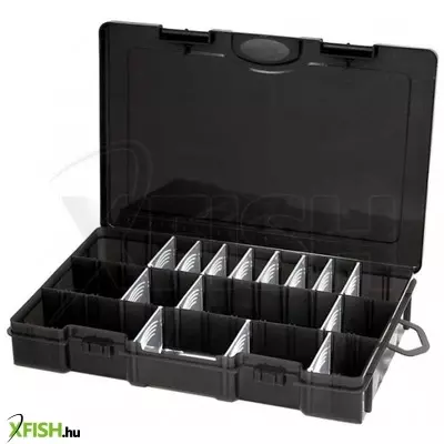 Plastilys Box horgász szerelékes doboz 17 rekeszes SFGR 360 - fekete
