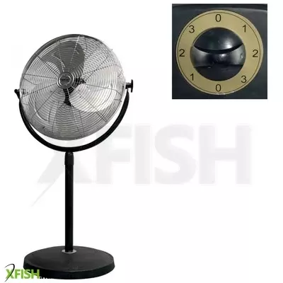 Home sfi 45 álló fém ventilátor, 100 w, 3 fokozat, 45 cm-es lapátátmérő, állítható fejdőlésszög, fém lapát