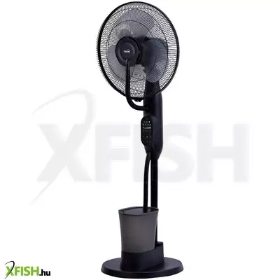 Home sfm43bk párásító ventilátor, 75 w, 40 cm névleges lapátátmérő, 3 lapát, 3 fokozat, oszcillálás, kikapcsolásidőzítés, 3 fokozatú párásítás, állítható dőlésszög