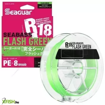 Seaguar R18 Kanzen Seabass Fonott Zsinór Zöld 150m 0.165mm 8.60Kg