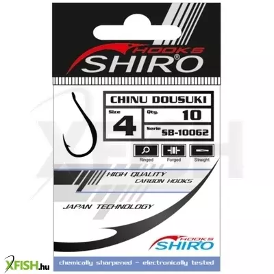 Mistrall Shiro Chinu Dousuki Gold Arany Pontyozó Horog 6-os 10db/csomag