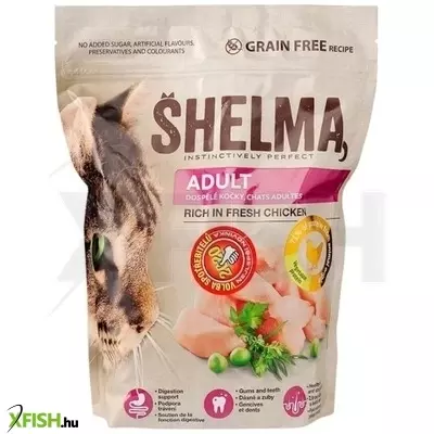 Shelma száraz felnőtt macskaeledel,  FM grain free 750g, csirke
