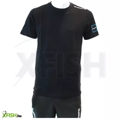 Shimano Apparel T-Shirt Horgász Póló Fekete M