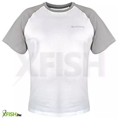 Shimano Shm Short Sleeve Horgász Póló Fehér Xxl
