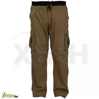Shimano Apparel Tactical Wear Ripstop Combat Zip Horgász Nadrág Barna Xxl