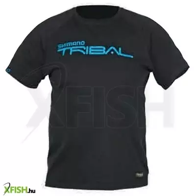 Shimano Apparel Tactical Wear Raglan T-shirt Horgász Póló Fekete Xxxl