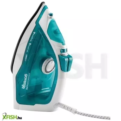gorenje sih1800tqc gőzölős vasaló, 1800 w, ultrasteel talp, öntisztítás, 0,2 literes víztartály, türkiz-fehér
