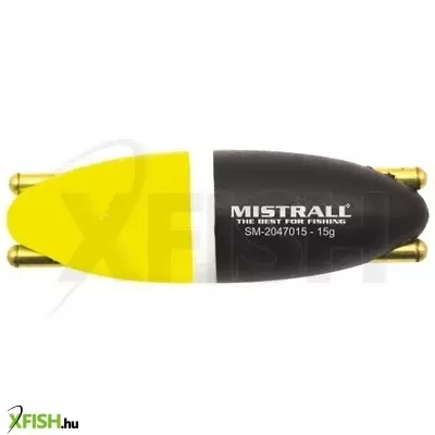 Mistrall Rattle Citromsárga Fekete Harcsázó Úszó 40g 80x30mm 1db/csomag