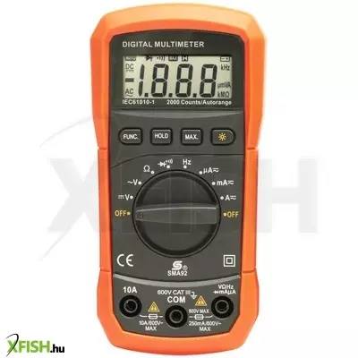 Home sma 92 digitális multiméter, egyenfeszültség, váltófeszültség, egyenáram, váltóáram, ellenállás, frekvencia mérése, automatikus méréshatárváltás