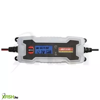 Home sal smc 38 smart akkumulátortöltő, 6 - 12 v, 1,2 - 120 ah, 0,8 - 3,8 a, smart töltőprogram, feszültségmérő lcd