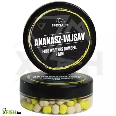 speciál mix fluo wafters dumbell csali 8 mm ananász-vajsav 30 g
