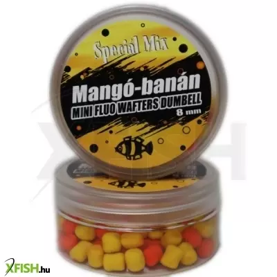 Speciál mix Fluo Wafters dumbell csali 8 mm Mangó-banán 30 g