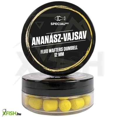 speciál mix fluo wafter dumbell csali 12 mm ananász-vajsav 30 g