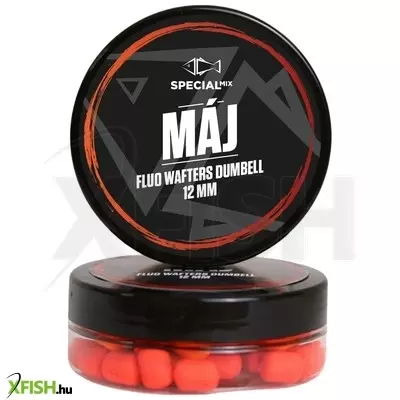 Speciál mix Fluo Wafter dumbell csali 12 mm Máj 30 g