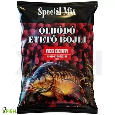 speciál mix oldódó etető bojli epres gyümölcs 24mm 1000g