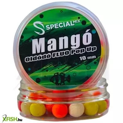 Speciál Mix Oldódó Fluo Pop-Up Bojli 10 Mm Mangó 15 g