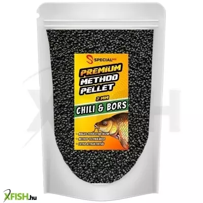 Speciál Mix Prémium Method Pellet Csili Bors 2mm 500g