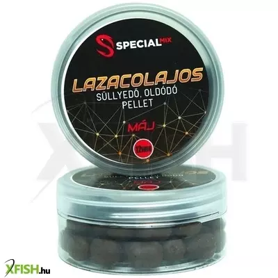 Special Mix Süllyedő Oldódó Lazacolajos Horog Pellet Máj 12mm 40g