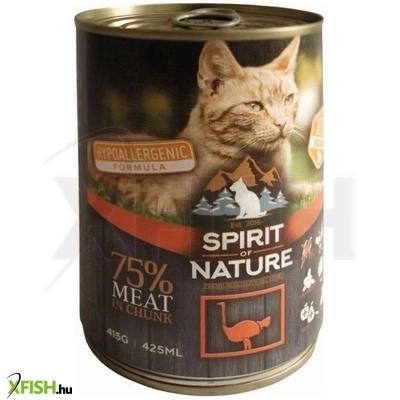 Spirit Of Nature Cat Konzerv Strucchússal 415g 12db/csomag