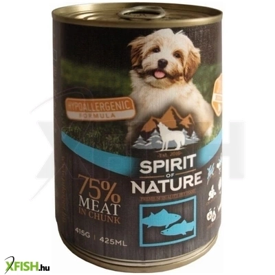 Spirit Of Nature Dog Konzerv Tonhallal És Lazaccal 415g 12db/csomag
