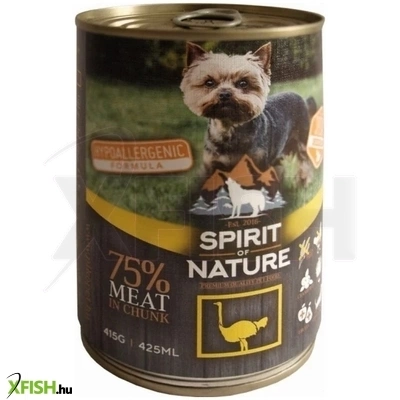 Spirit Of Nature Dog Konzerv Strucchússal 415g 12db/csomag