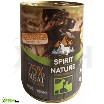 Spirit Of Nature Dog Konzerv Bárányhússal És Nyúlhússal 800g 6db/csomag