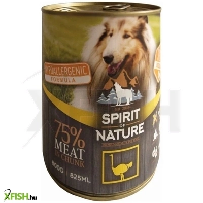 Spirit of Nature Dog Konzerv Strucchússal 800g 6db/csomag
