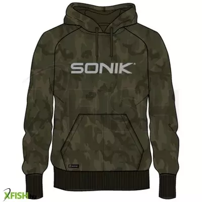 Sonik Hoody Kapucnis Melegítő Felső Camo L