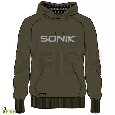 Sonik  Hoody Kapucnis Melegítő Felső Zöld M