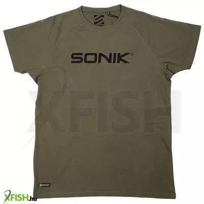 Sonik Raglan Horgász Póló Zöld L