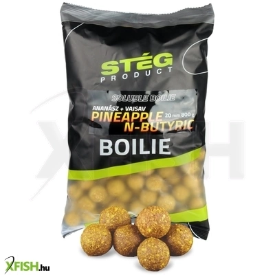stég soluble horgász bojli ananász vajsav 20mm 800g