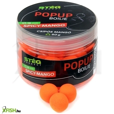 Stég Pop Up Lebegő Bojli Csípős Mangó 16mm 50g