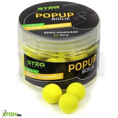 Stég Pop Up Lebegő Bojli Édes Ananász 16mm 50g