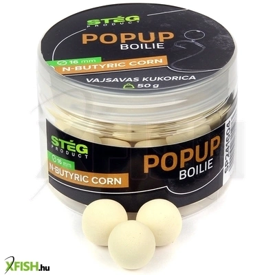Stég Pop Up Lebegő Bojli Vajsav Kukorica 16mm 50g