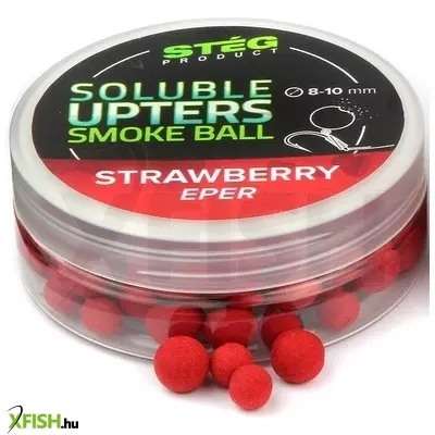 Stég Product Soluble Upters Smoke Ball Csali Strawberry Eper 12 mm 30 g