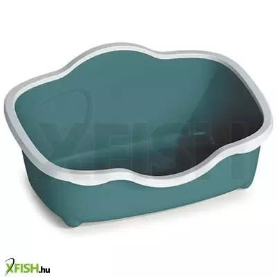 Trés chic macska WC 56x38,5x26cm fehér/zöld