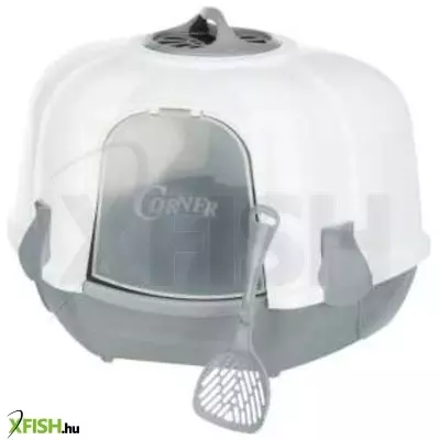 Trés chic fedeles macska WC 56x39x39cm fehér/világosszürke