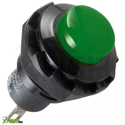 Use home SP 12/gr nyomógomb, 1 áramkör, záró, 250 v, 1,5 a, zöld
