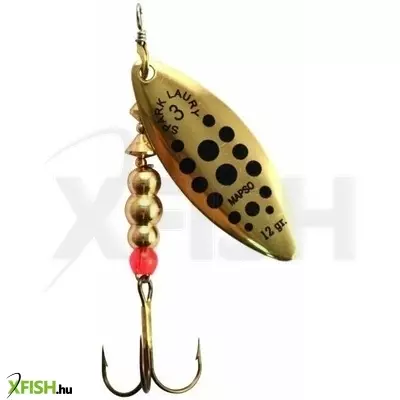 mapso spark on körforgó villantó fekete pöttyös 0-ás 47mm 2,5g 1db/csomag