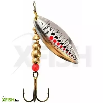 Mapso Spark Pb Pnr Körforgó Villantó Ezüst Piros Fekete 3-as 80mm 11,5g 1db/csomag
