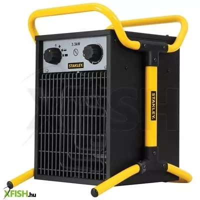Stanley st-033-240-e hordozható elektromos ventilátoros ipari fűtőtest, 1650w/3300w, ipx4 védelem