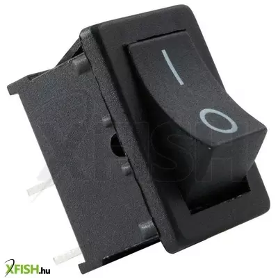 use home st 1/bk mini billenőkapcsoló, 1 áramkör - 2 állás, 250 v, 3 a, fekete