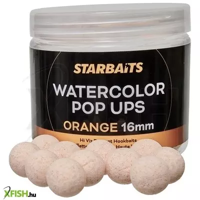 Starbaits Watercolor Pop Ups Lebegő Bojli Narancs Színű 16Mm 70Gr