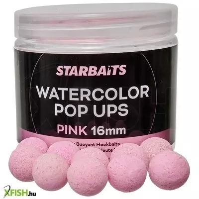 Starbaits Watercolor Pop Ups Lebegő Bojli Pink Színű 16Mm 70G