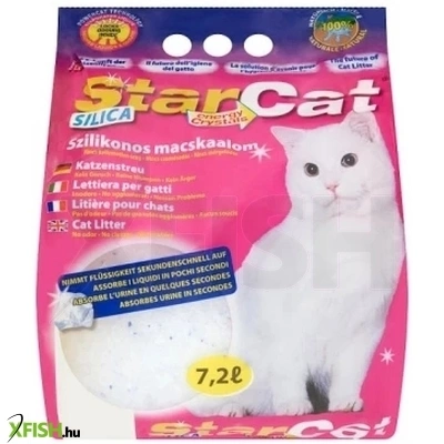 Starcat Szilika Gél Alapú Macskaalom Illatmentes 7.2 Literes