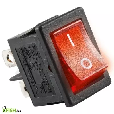 Use home stv 05 világítós billenőkapcsoló, 2 áramkör - 2 állás, 250 v, 6 a, piros