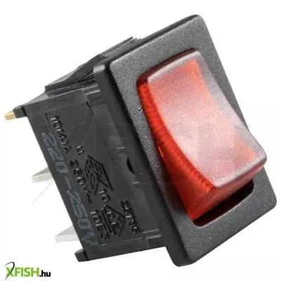 Use home stv 15 világítós billenőkapcsoló, 1 áramkör - 2 állás, 250 v, 6 a, piros